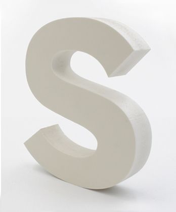 Letras corpóreas en PVC